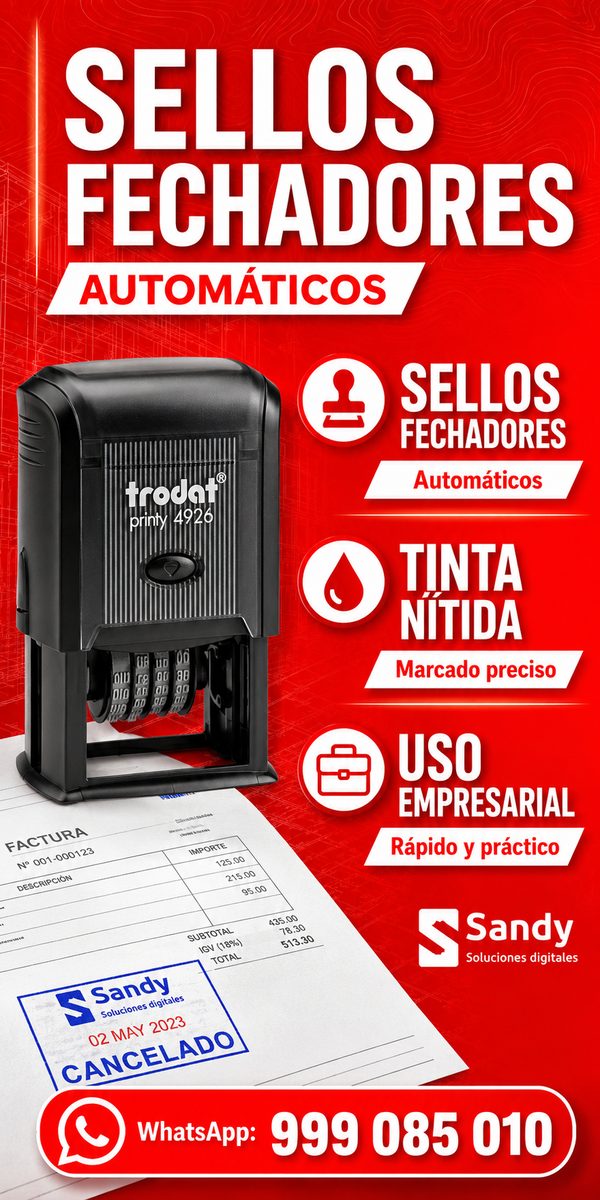 Sellos fechadores automaticos - Sandy Soluciones Digitales